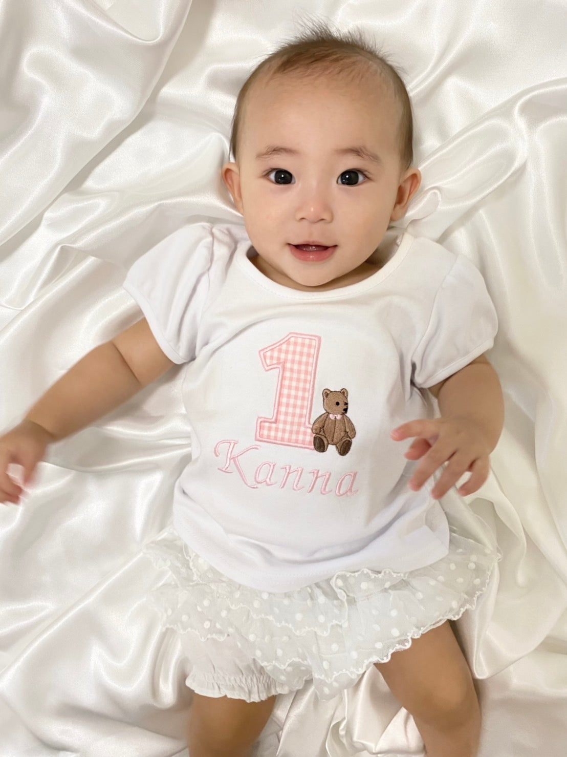 【長袖】おすましくまちゃんのバースデーナンバーTシャツ1歳から6歳