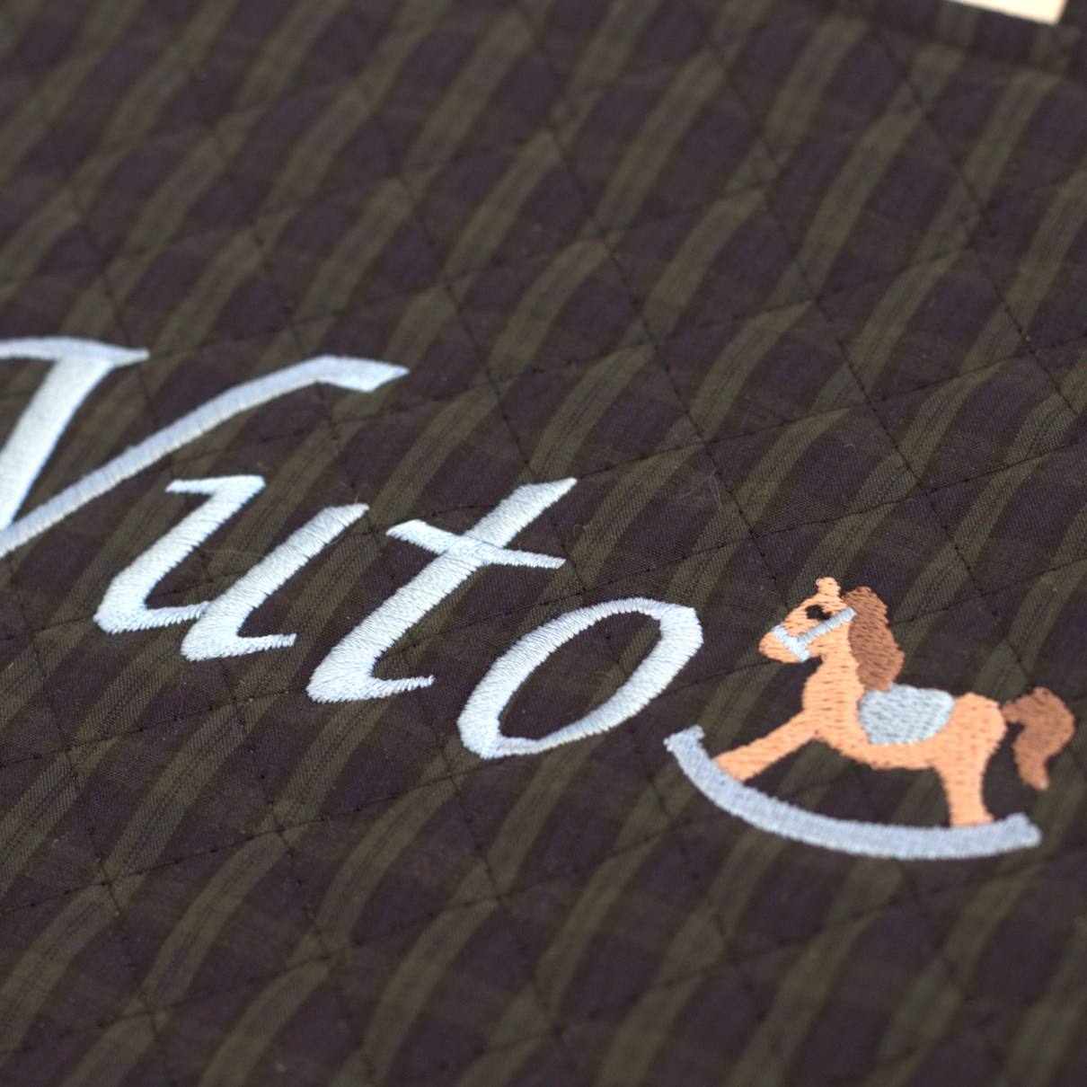 【選べるモチーフ+名入れ】レッスンバッグ＆シューズバッグsetブラックウォッチ柄