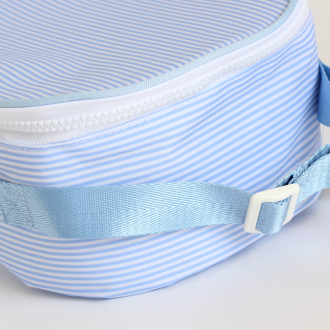 【選べるモチーフ】お名前刺繍入りクーラーバッグblue stripe